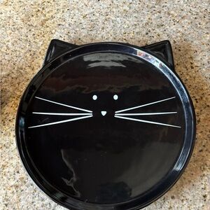 Black Cat ceramic plate 10 inches